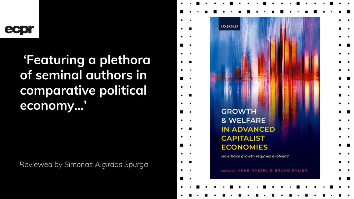 European Political Science Journal (@epsjournal) on Twitter photo #TBT #BookReview
💬'Featuring a plethora of seminal authors in comparative political economy...’
📖<a href="/saspurga/">Simonas Algirdas Spurga</a> reviews ‘Growth and Welfare in Advanced Capitalist Economies' Ed. by <a href="/AnkeHassel/">Anke Hassel</a> & <a href="/BPalier/">Bruno Palier</a>
(<a href="/OUPAcademic/">Oxford Academic</a>, 2021)
👉 bit.ly/4dDJYow #TBT #BookReview
💬'Featuring a plethora of seminal authors in comparative political economy...’
📖<a href="/saspurga/">Simonas Algirdas Spurga</a> reviews ‘Growth and Welfare in Advanced Capitalist Economies' Ed. by <a href="/AnkeHassel/">Anke Hassel</a> & <a href="/BPalier/">Bruno Palier</a>
(<a href="/OUPAcademic/">Oxford Academic</a>, 2021)
👉 bit.ly/4dDJYow
