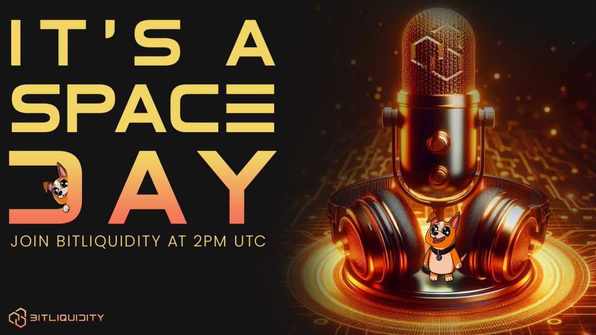 Liquido_AI's tweet photo. Today is a Space Day!

Join us at 2PM UTC for a live deep dive into the latest DeFi insights and exclusive updates with top industry voices. Let’s talk, connect, and shape the future together!

🔗 Don’t miss it – tune in here: https://t.co/8Nb2rsoRcV

Featuring speakers from @Coredao_Org, @CoreEcosystem, @COREx_Official, @glyph_exchange, @GoBTCFoundation, and @beyond__tech.

#BITLiquidity #Bitcoin #XSpace #DeFi