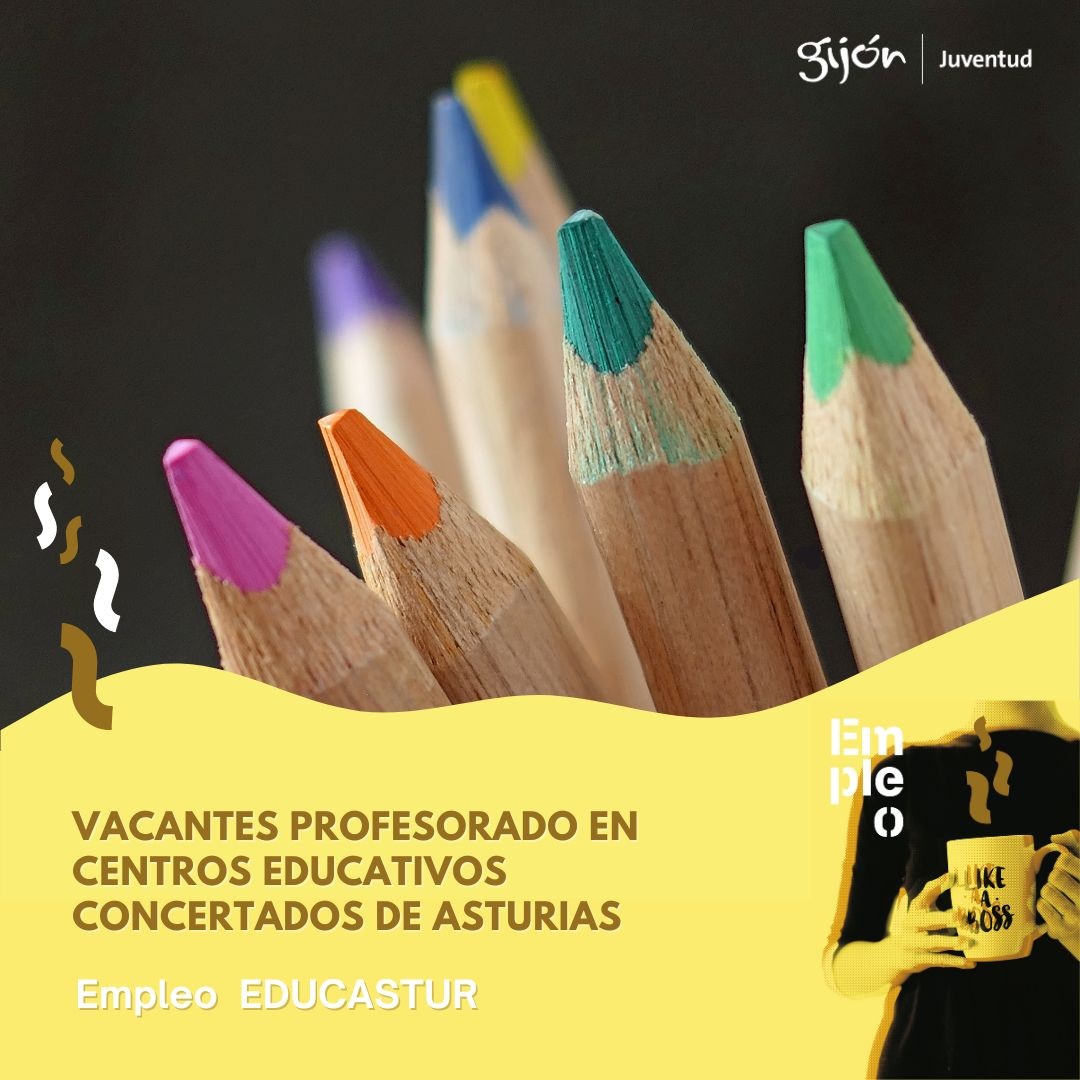 📚 Ofertas empleo publicadas en EDUCASTUR ‼️

👨‍🏫Vacantes profesorado en Centros Educativos Concertados de Asturias👩‍🏫

Consultar ofertas👉 i.mtrbio.com/vwczqdubfu

#empleo #educacion #Asturias #EDUCASTUR