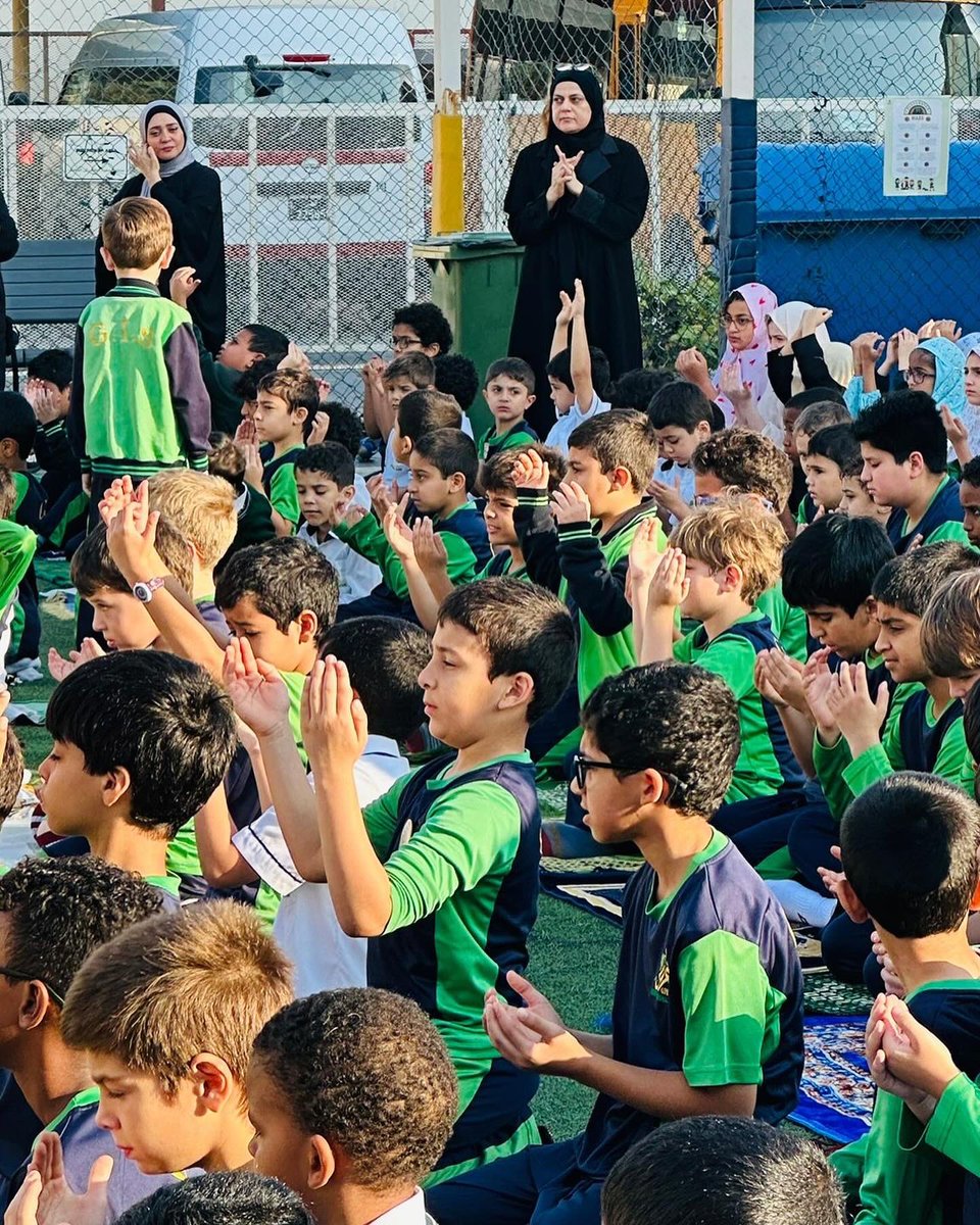 Gheras_Int_Sch's tweet photo. 🌧️ Today, Gheras International School had the blessing to come together in the sacred observance of the Istisqa (Rain Prayer). Following the Sunnah of Prophet Mohammed (PBUH) and guided by our Amir, Sheikh Tamim Bin Hamad, our students, teachers, and staff gathered humbly on the school grounds, turning to Allah (SWT) with open hearts, seeking His mercy and rain for our land. 

Led by a Year Six student, this beautiful act of worship reminds us of our reliance on Allah and strengthens the spirit of unity and faith in our community. May Allah (SWT) accept our prayer and shower His blessings upon us. 🌧️🤲🏻

#GherasInternationalSchool #IstisqaPrayer #IslamicValues #FaithAndUnity #Blessings