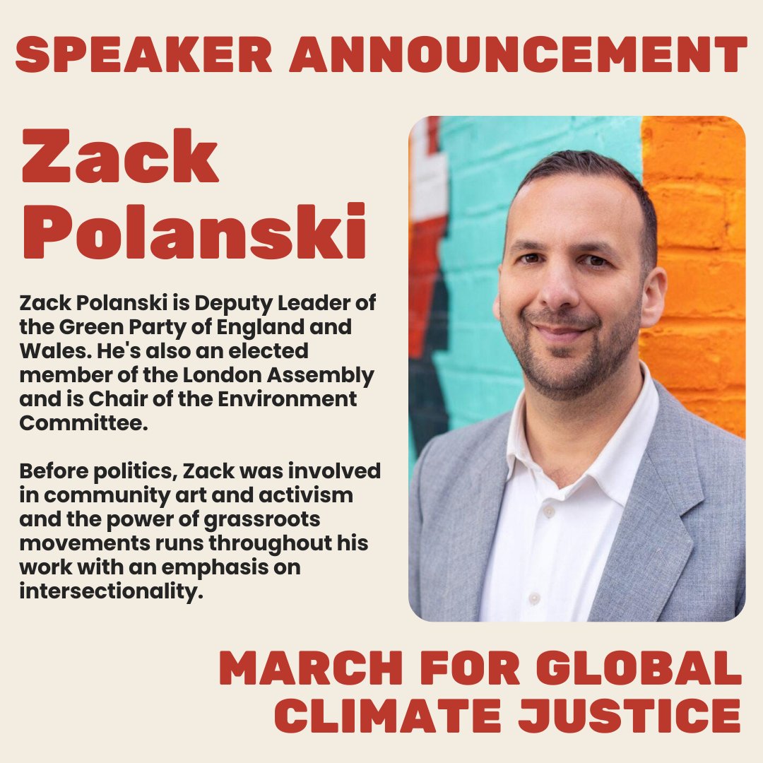 Climate Justice Coalition (@cj_coalition) on Twitter photo <a href="/Eco_Ty/">Tyrone Scott</a> <a href="/WarOnWant/">War on Want</a> <a href="/JCWI_UK/">JCWI</a> 📢 We'll be joined by <a href="/ZackPolanski/">Zack Polanski</a>, Deputy Leader of the Green Party of England and Wales! <a href="/Eco_Ty/">Tyrone Scott</a> <a href="/WarOnWant/">War on Want</a> <a href="/JCWI_UK/">JCWI</a> 📢 We'll be joined by <a href="/ZackPolanski/">Zack Polanski</a>, Deputy Leader of the Green Party of England and Wales!