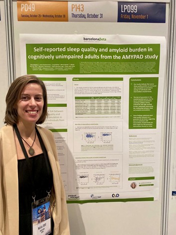At #CTAD24, Núria Tort-Colet from <a href="/BarcelonaBeta/">Barcelonaβeta Brain Research Center</a>  presented a poster investigating sleep quality and amyloid burden in <a href="/IMI_AMYPAD/">AMYPAD</a> participants, who show no signs of cognitive impairment.

Learn more about this work here👇
amypad.eu/news/recent-ne…
