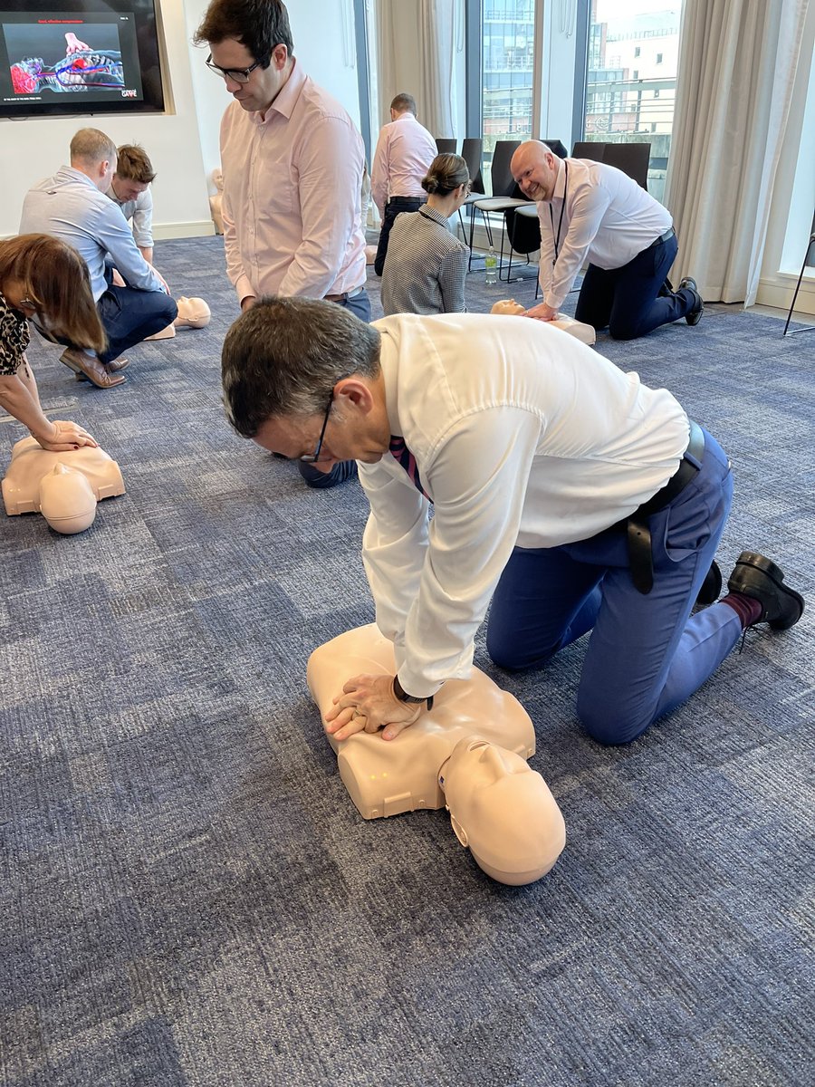 Ulster Bank took positive steps toward community safety by learning CPR and how to use an AED. 

With a survival rate of less than 10% from out-of-hospital craic arrests, <a href="/UlsterBankNI/">Ulster Bank</a> realise the importance of supporting life-saving initiatives to help improve this statistic ❤️
