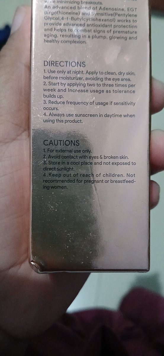 gitawnur's tweet image. Udah semangat mau cobain retinol nya Skintific, pas dateng baca kemasan dannnnnnn 🫠