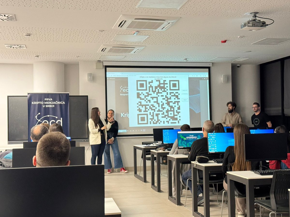 hartverse's tweet image. Day 2 of lectures at @bc_lab_ Master’s program was a huge success, with insights from experts at @ecd_RS. A big thank you to Igor Mirković and Marko Bogdanović for sharing their expertise!