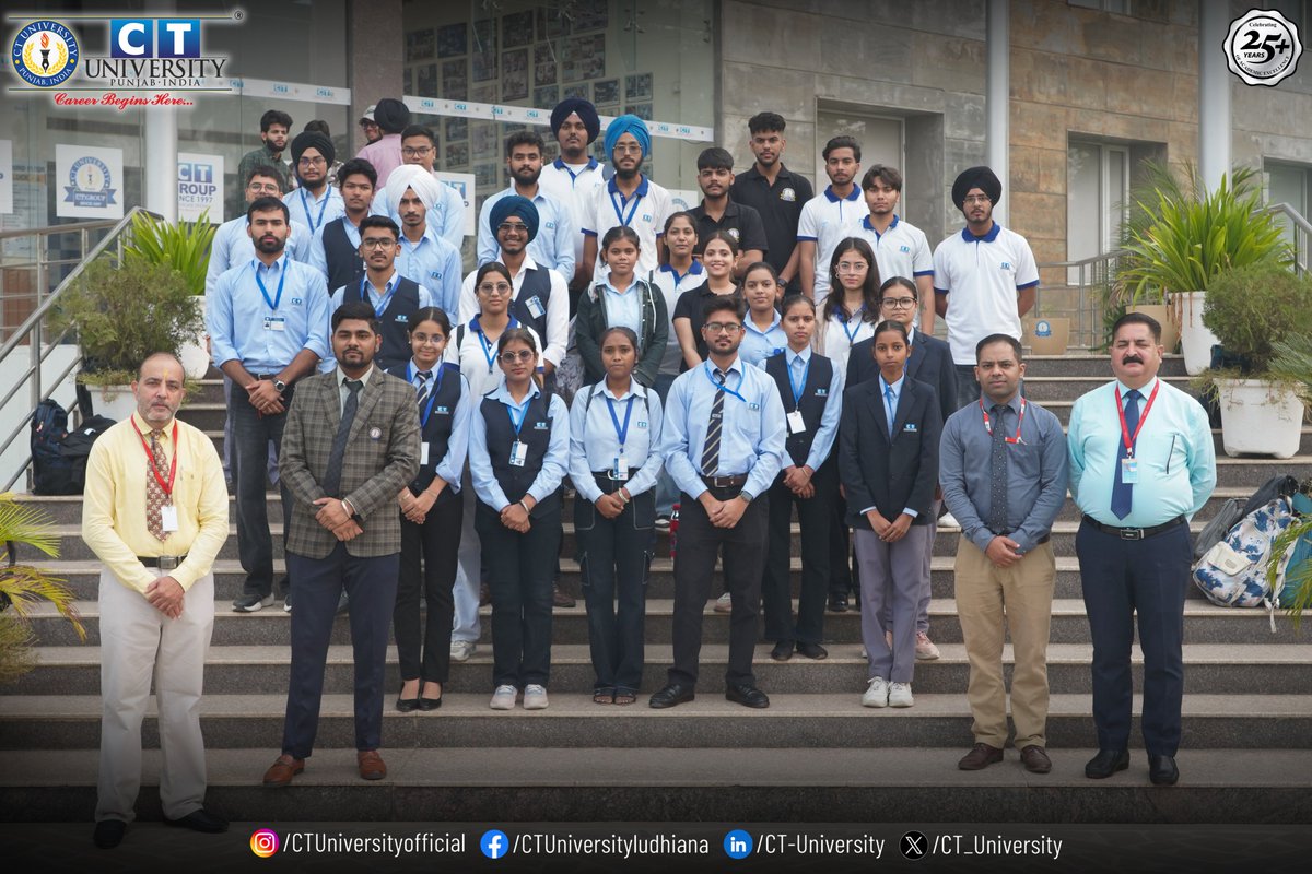 CT_University's tweet photo. The Department of Design and Innovation at CT University organized an enriching visit to Moon Light Studio, Mohali, offering multimedia students valuable insights into professional studio operations and multimedia production.

#CTU #schoolvisit #moonlightstudio #CTians #TeamCT https://t.co/zwBpSMXDK9