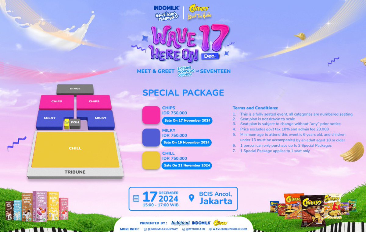 jaswarrawr's tweet photo. OPEN JASA WAR

🎫 MEET &amp; GREET with SEVENTEEN

🎟️ 17, 19, 21 November 2024
✅ Data buyer &amp; self payment
✅ Full Refund kalau tidak dapat tiket

💸 Fee: 200k/tix
💸 Bookslot: 100k/tix 

📩 DM for more info

ht.
wts wtb jaswar svt #LeadTheWave #SVTRightHere #WaveHereon17Dec https://t.co/VgesnV6uRj