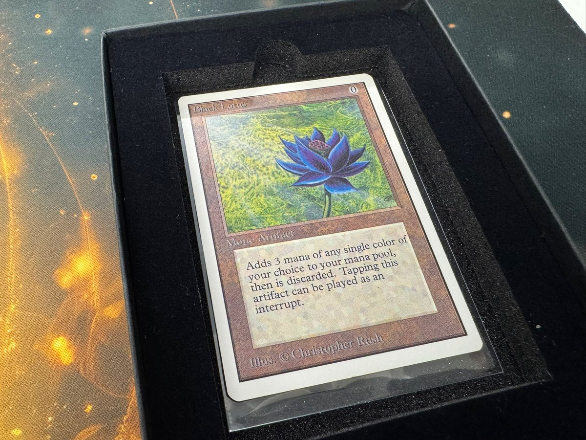 ねんがんの Black Lotus をてにいれたぞ！ これわ3マナ出る魔力あり〼