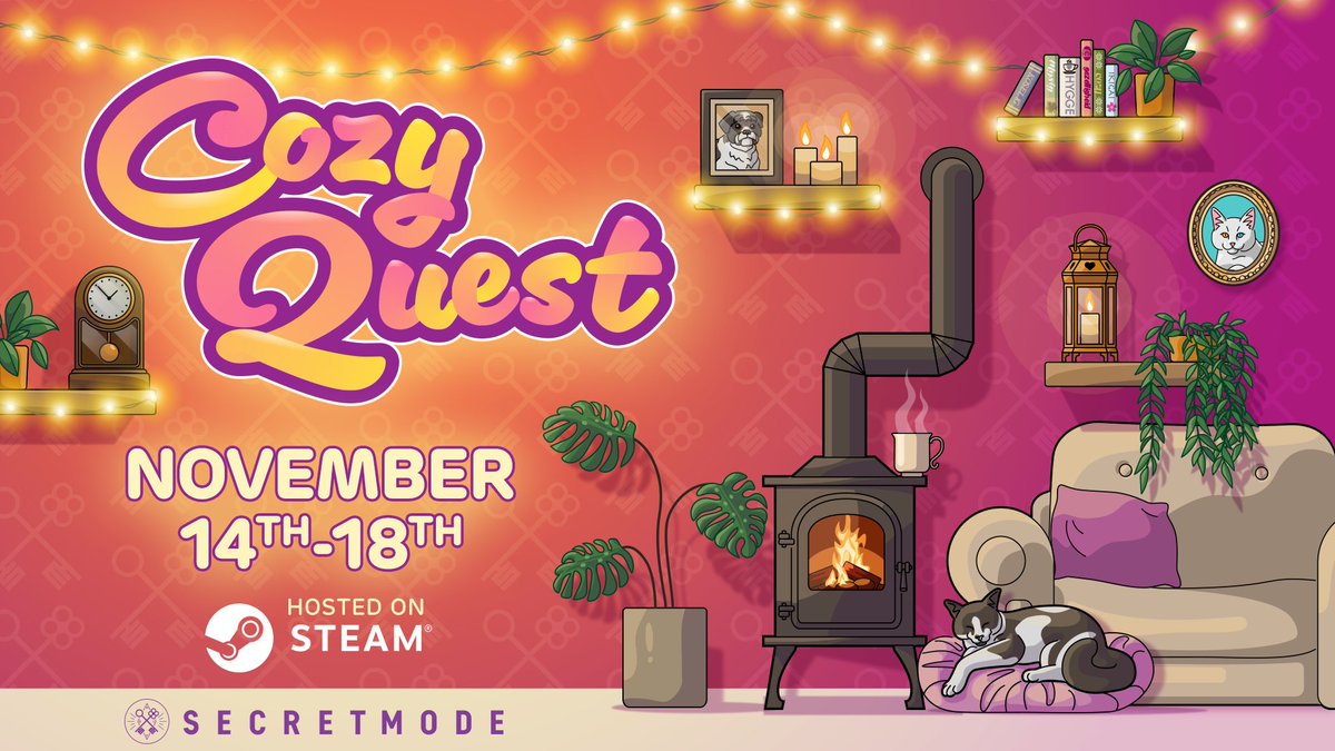 WeAreSecretMode's tweet image. Today's the day! Grab those onesies and hot drinks, and join us on YouTube at 4pm for the pre-show, ahead of the #CozyQuest Opening Showcase at 6pm!

Can't make it live? Catch up on the VOD on YouTube after the stream!

youtube.com/@SecretMode