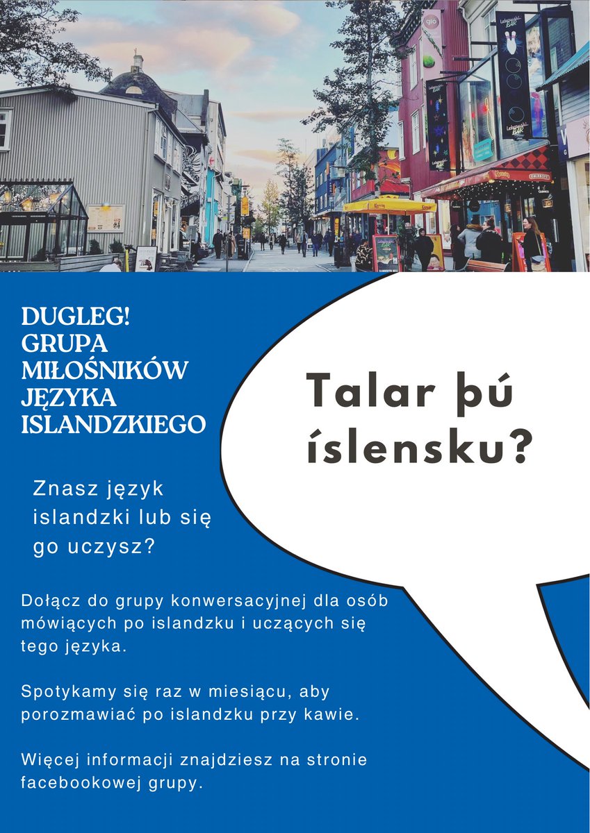 Dla osób w Warszawie i okolicach, które uczą się islandzkiego 🇮🇸