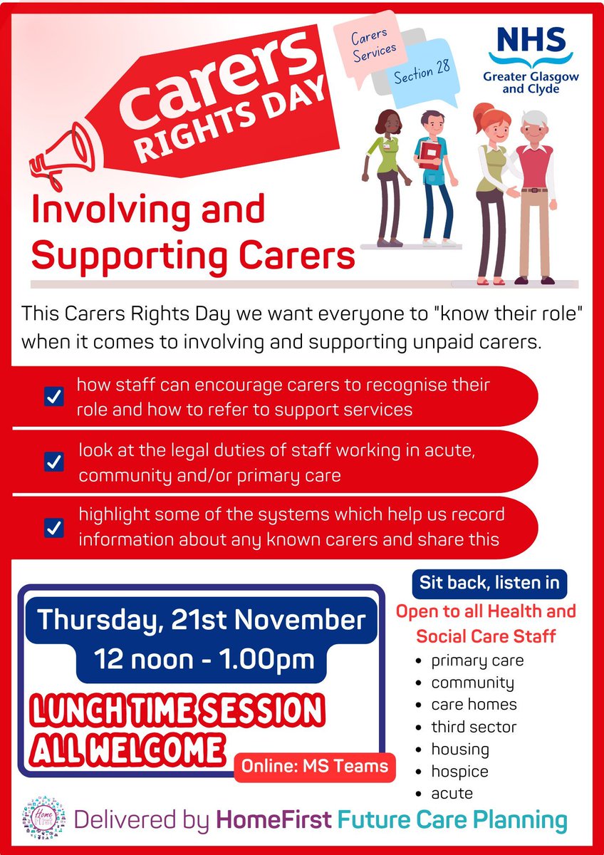 NHSGGC Carers (@nhsggccarers) on Twitter photo This #CarersRightsDay we are want staff from all sectors to find out more about the help and support on offer to #UnpaidCarers.
Not sure how this might look π buff.ly/4h55DJa
<a href="/dixon_south/">Glasgow South Carers Centre</a> <a href="/Rcarers/">Renfrewshire Carers Centre</a> <a href="/CarersLinkED/">CarersLinkED</a> @CarersofWestDun <a href="/ERCCentre/">East Renfrewshire Carers Centre</a> <a href="/quarriers/">Quarriers</a> <a href="/gamhcarercentre/">GAMH North East Carers Service</a> This #CarersRightsDay we are want staff from all sectors to find out more about the help and support on offer to #UnpaidCarers.
Not sure how this might look π buff.ly/4h55DJa
<a href="/dixon_south/">Glasgow South Carers Centre</a> <a href="/Rcarers/">Renfrewshire Carers Centre</a> <a href="/CarersLinkED/">CarersLinkED</a> @CarersofWestDun <a href="/ERCCentre/">East Renfrewshire Carers Centre</a> <a href="/quarriers/">Quarriers</a> <a href="/gamhcarercentre/">GAMH North East Carers Service</a>