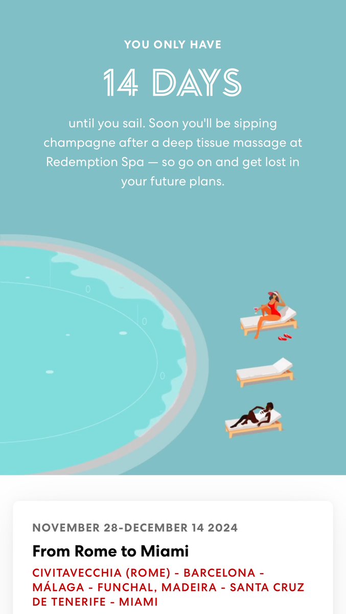 Can’t wait to get onboard <a href="/VirginVoyages/">Virgin Voyages ⚓️</a> Scarlet Lady after her time in Dry Dock! This will be our second Transatlantic voyage with Virgin THIS YEAR!! Who are we?! 😂