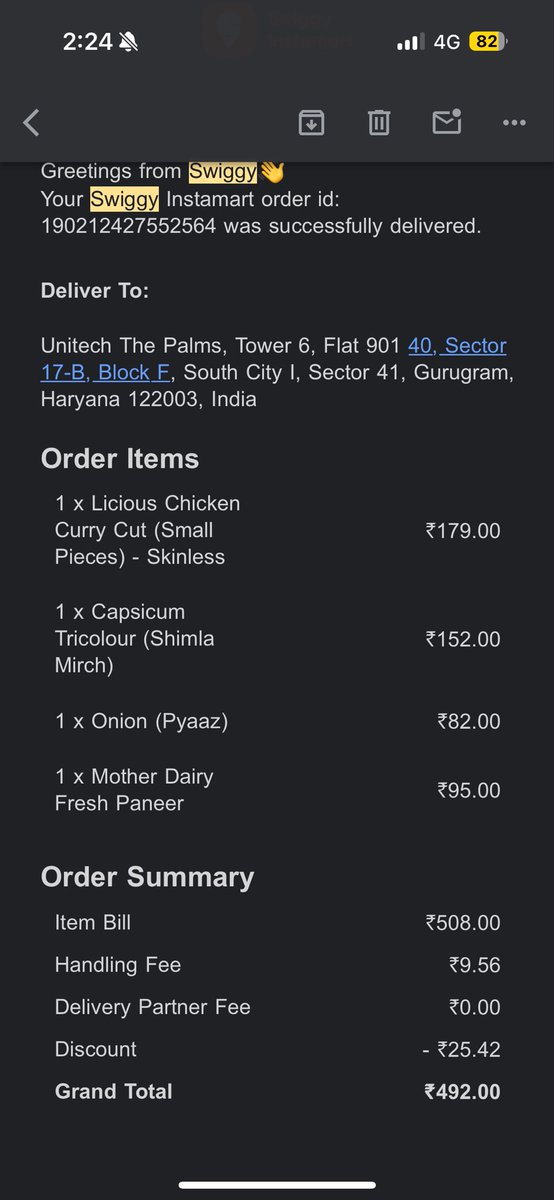 SambitMohantysm's tweet photo. @SwiggyInstamart - need refund for in form of coupon for 190212427552564

1) defective capsicum as part of Delivery 1
2) Eggs not delivered as part of Delivery 2

If you are unable to process refund, please send that money to @harshamjty . https://t.co/dzKZv5gtEI
