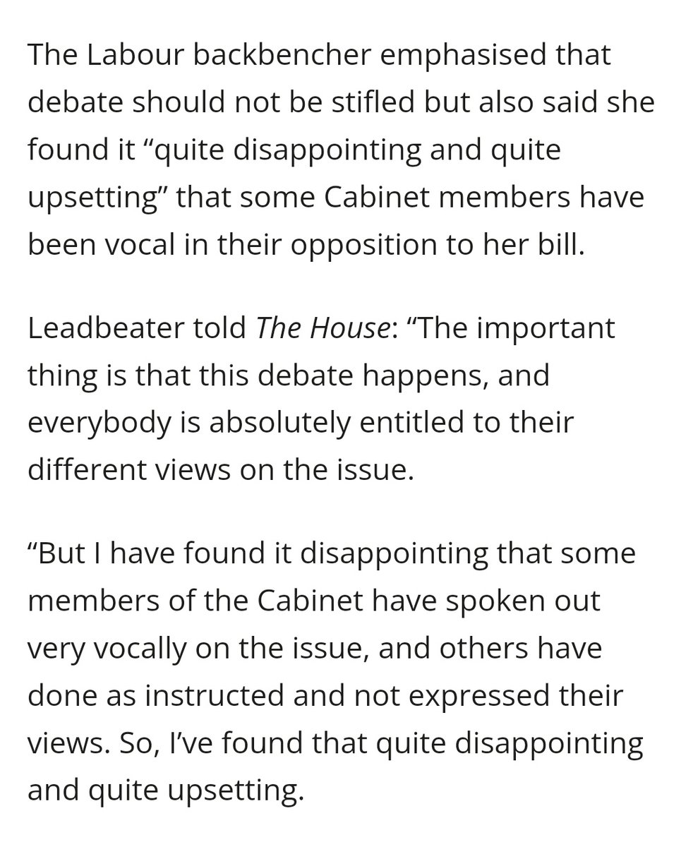 “I welcome debate... I am upset that colleagues are debating my bill”. I mean.