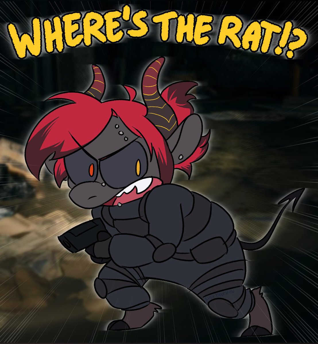 GUYS YOU BETTER GO FOLLOW AND COMMISSION THIS GUY ( <a href="/LuckyNothin/">LuckyNothin</a> )  CAUSE HE DID A ARTPIECE OF ME TRYING TO FIND A RAT IN #ResidentEvil4Remake FROM TONIGHTS STREAM!!!!!!!!