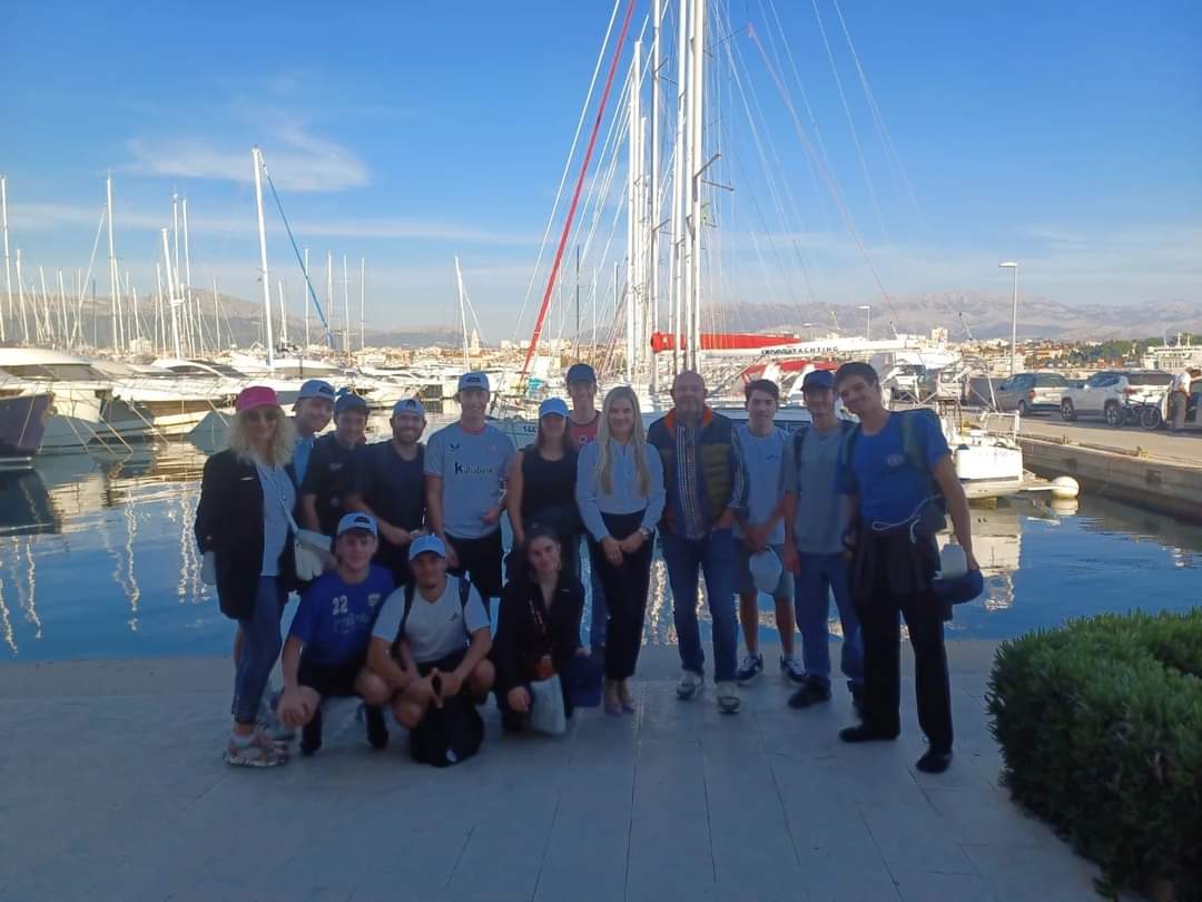 🌊🌍 A group of ERASMUS students from Faculty of Kinesiology at University of Split visited ACI Marina Split! These students, from Spain, France, and Germany, were attending course "Sustainable Management of Marinas and Nautical Tourism".