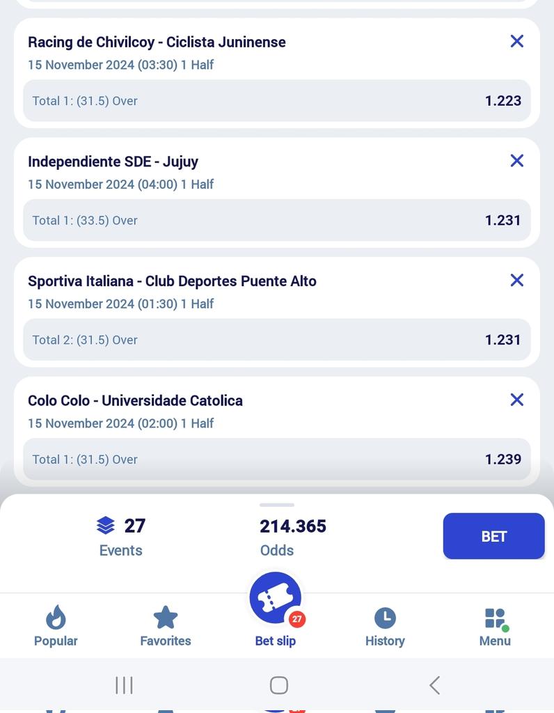 Paripesa🥳✅️
Finally 214 Odds🤑
Let it be 27/27 🤟

Make sure you have a paripesa acc.
Create account 👉 paripesa.bet/win22

Promocode: WIN22

70 reposts only 🔥