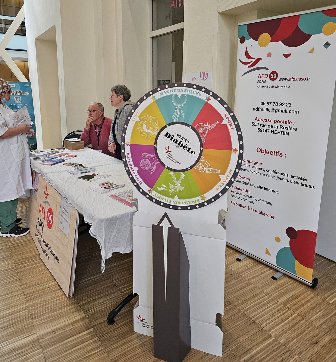 PreciDIAB (@precidiabcenter) on Twitter photo #JMD2024 🩺
📢 À l’occasion de la Journée Mondiale du Diabète, rejoignez-nous jusque 16h00 dans le hall de l'hôpital Claude Huiriez <a href="/CHU_Lille/">CHU de Lille</a> pour un dépistage gratuit, des animations, stands...
📲 Live interactif : de 13h45 à 14h, avec le Pr Vambergue
precidiab.org/agenda/depista… #JMD2024 🩺
📢 À l’occasion de la Journée Mondiale du Diabète, rejoignez-nous jusque 16h00 dans le hall de l'hôpital Claude Huiriez <a href="/CHU_Lille/">CHU de Lille</a> pour un dépistage gratuit, des animations, stands...
📲 Live interactif : de 13h45 à 14h, avec le Pr Vambergue
precidiab.org/agenda/depista…