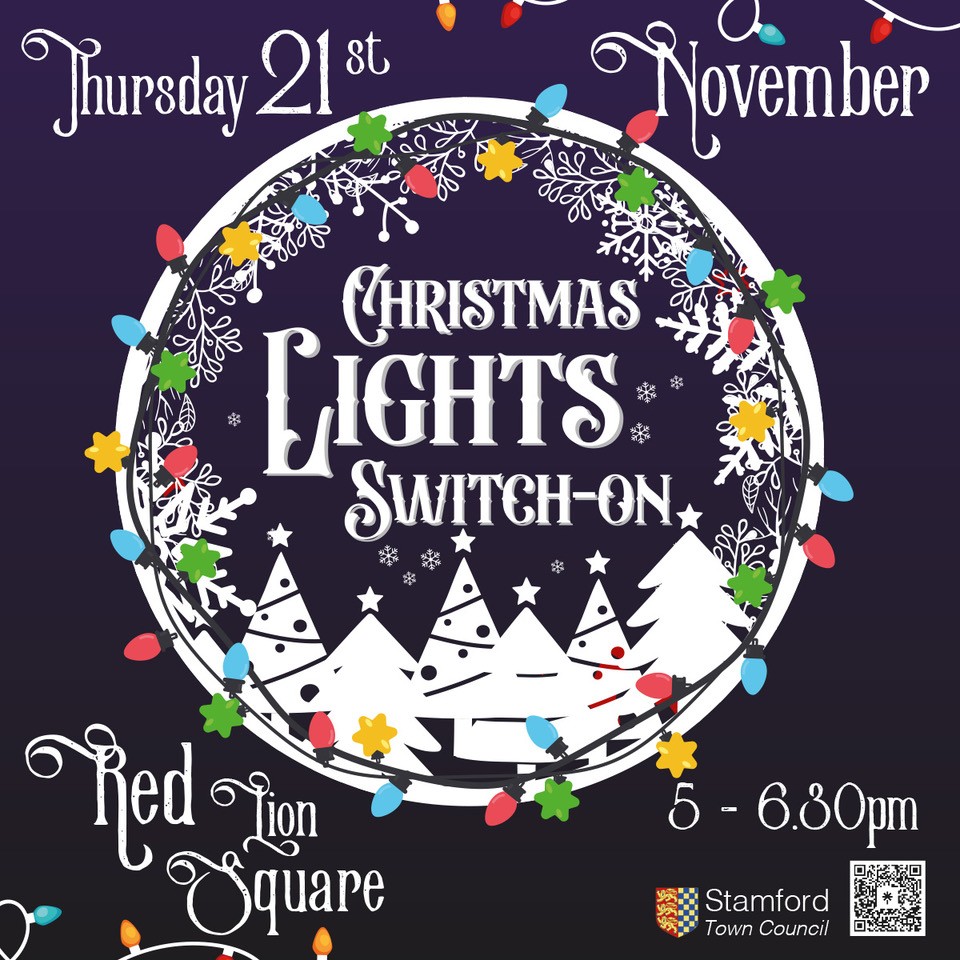 Join us in Red Lion Square for our popular Christmas Lights Switch-on, which will take place on Thursday 21st November.  

There will be #festive entertainment and the opportunity to see the town illuminated for the first time for the season between 5pm and 6.30pm #Stamford