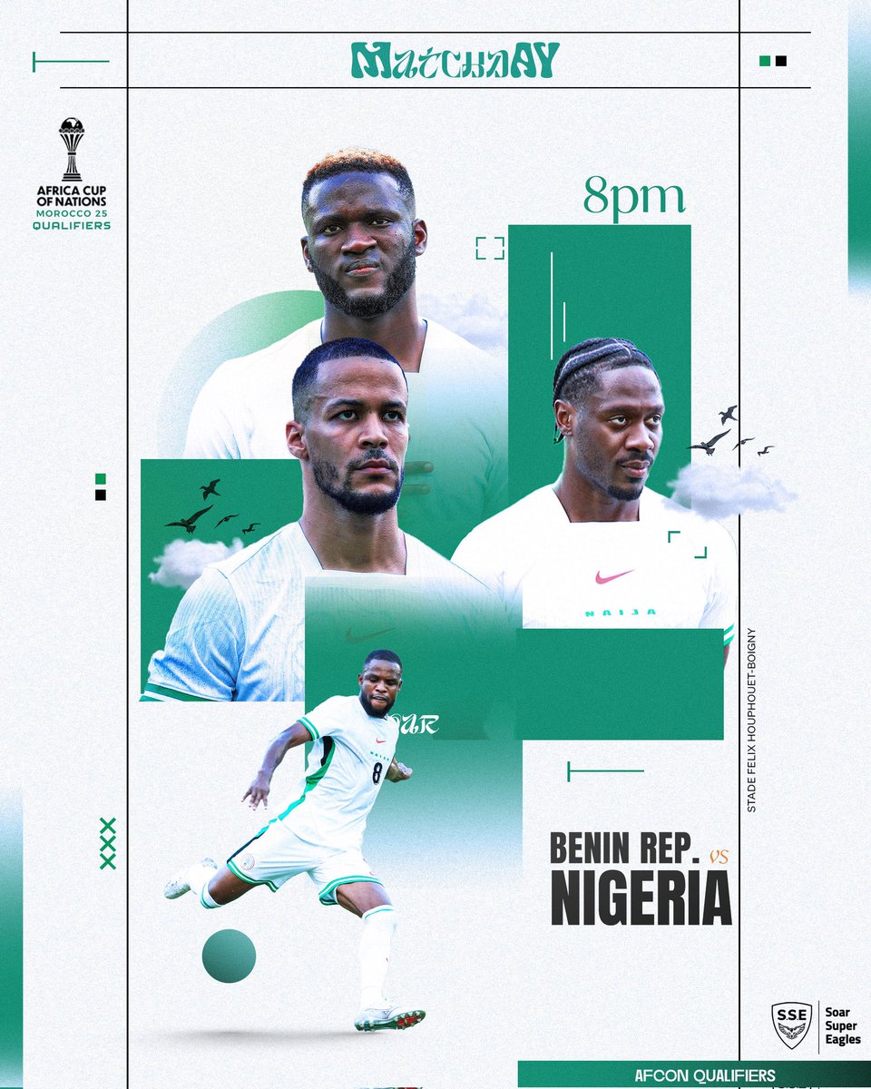 CASH GIVEAWAY!!! 

Easy N5,000 up for grabs for 5 persons

Predict Correctly👇🏾👇🏾

The Cheetahs Of Benin Republic 🇧🇯 Vs Super Eagles of Nigeria 🇳🇬 

Predict The Full Time scores. I will pick my winners on tommorow.

🚨Entries ends by 8:00PM
🚨Ensure you Retweet &amp; follow
