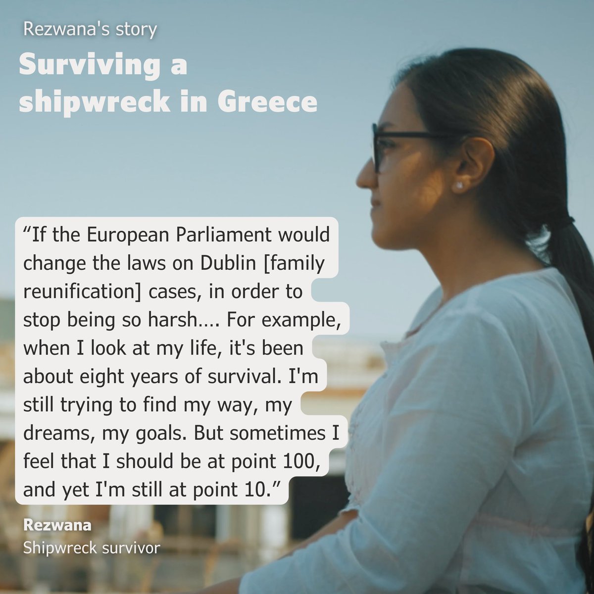 #Thread #shipwreck #Greece 

1/8 Rezwana, a 22-year-old from #Afghanistan, lives in Greece.

9 years ago, at age 13, Rezwana was the sole survivor of her family in one of Greece’s most tragic shipwrecks, which occurred off the northern coast of #Lesvos on 28/10/2015.