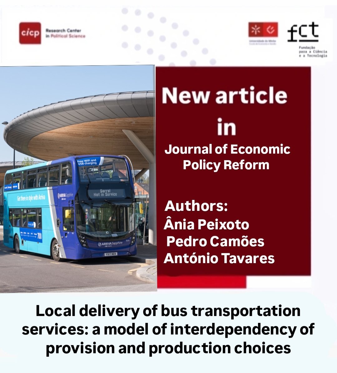 Thrilled to share a peer-reviewed article published by CICP researchers Ânia Martins Peixoto, Pedro J. Camões,  and Antonio Fernando Tavares  in the #Journal_of_Economic_Policy_Reform.
