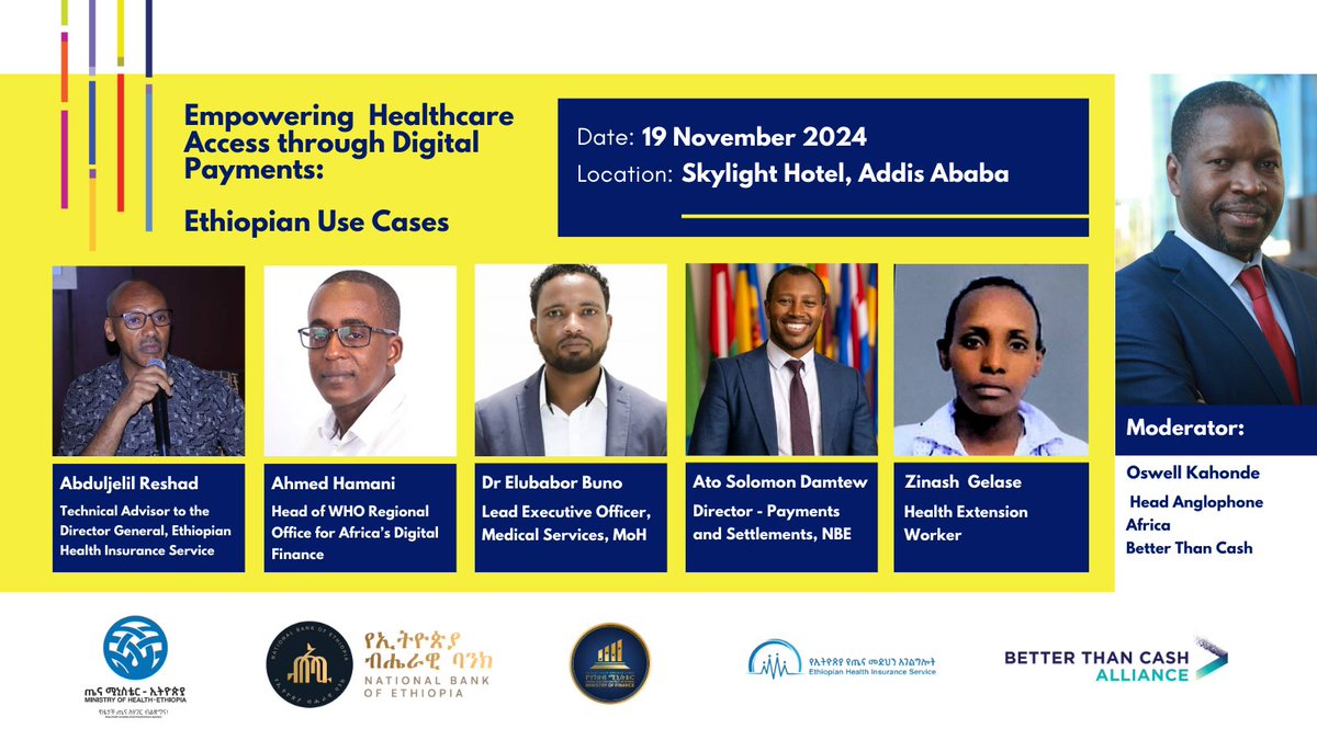 Digital Helath Payments Forum
19 November 2024
Accelerating Health Care for All!

We are also hosting a pannel discussion with professionals in health and financial sector.