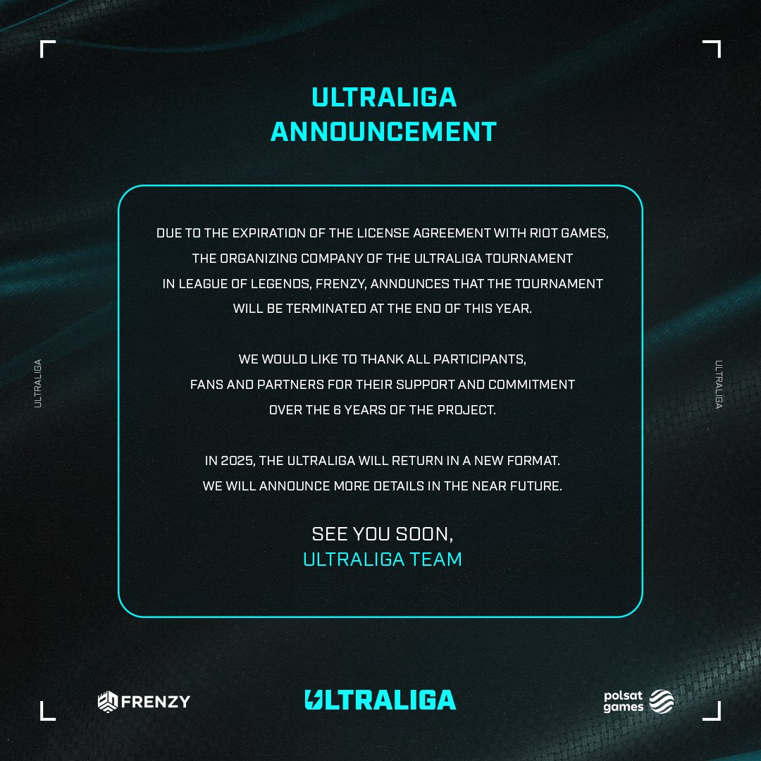 We have an important announcement about the future of the Ultraliga to share with you.