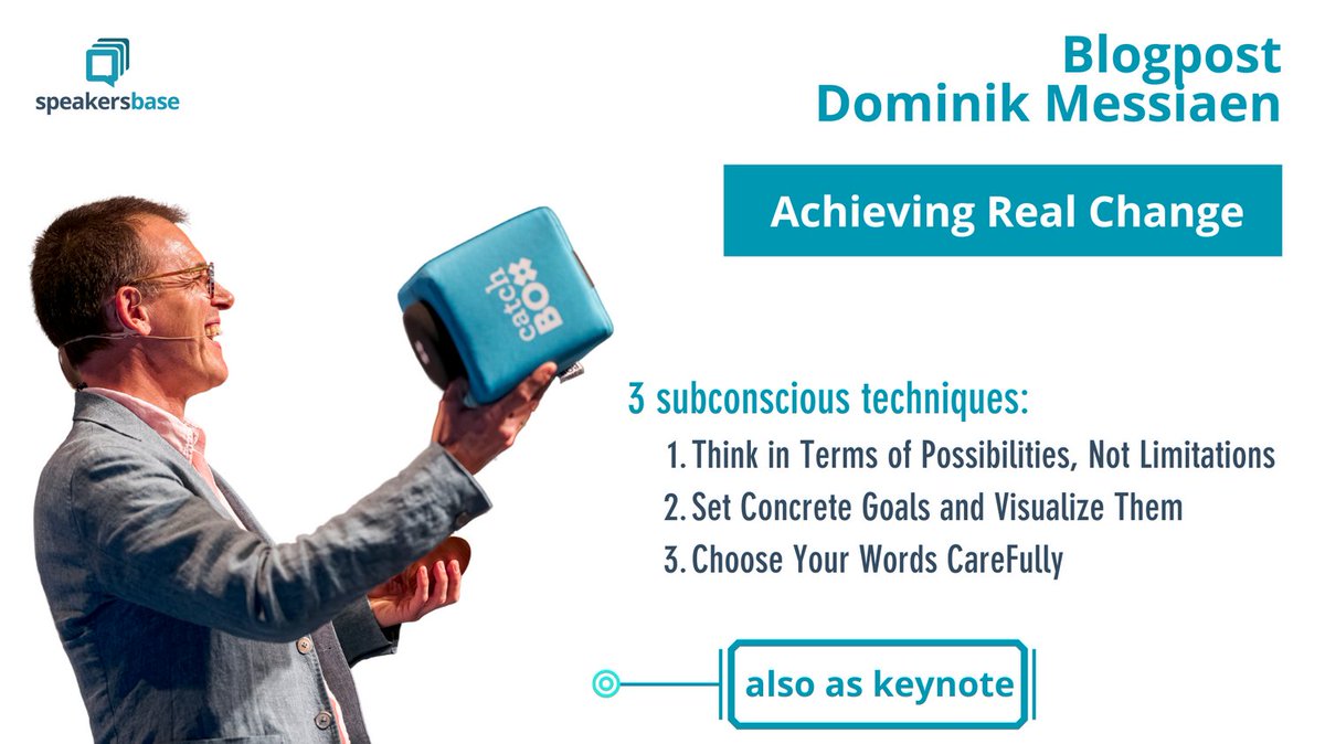 🌟 Achieving Real Change🌟
Change is constant, but achieving real change? That’s a challenge many organizations face. In our latest blog post, Dominik Messiaen shares actionable strategies to turn goals into impactful transformation.
👉 Read it here: speakersbase.com/post/achieving…
