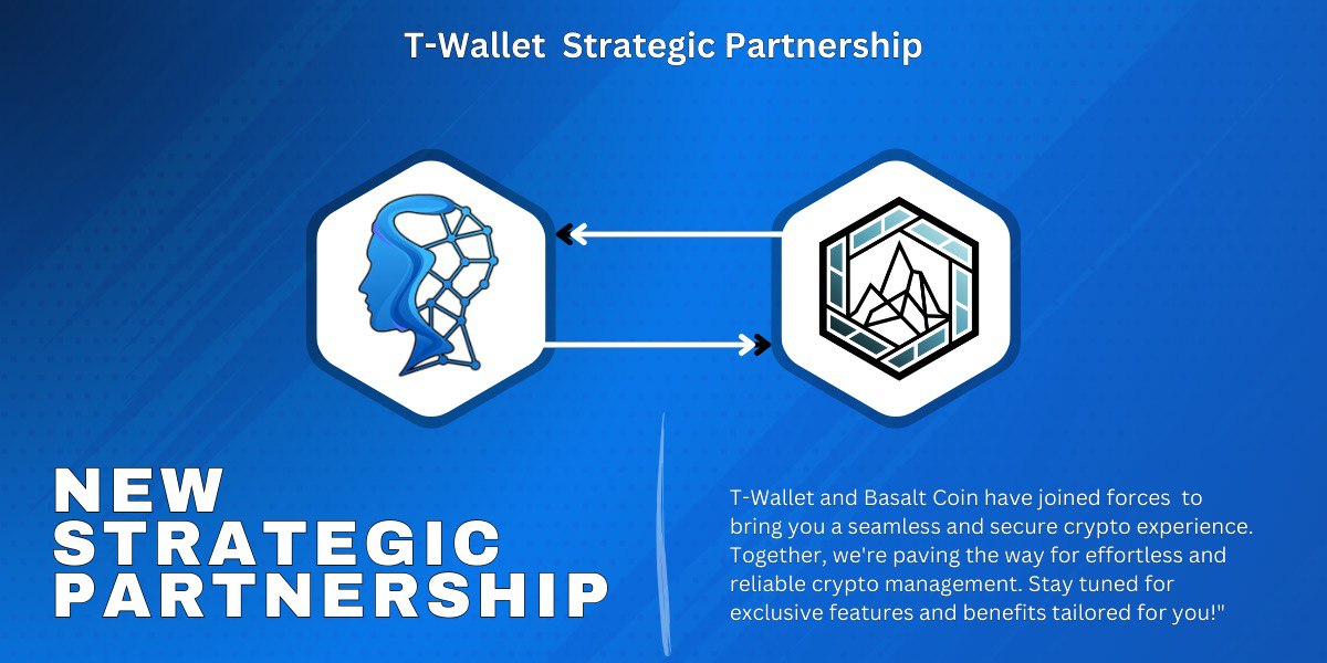 TWallet is excited to announce a new partnership with Basalt <a href="/BasaltCoin/">BasaltCoin</a>  – an ecosystem that merges real-world assets (RWA) with Web 3.0 technology to protect and grow user investments. By leveraging liquidity from real-world assets, Basalt fosters sustainable development within