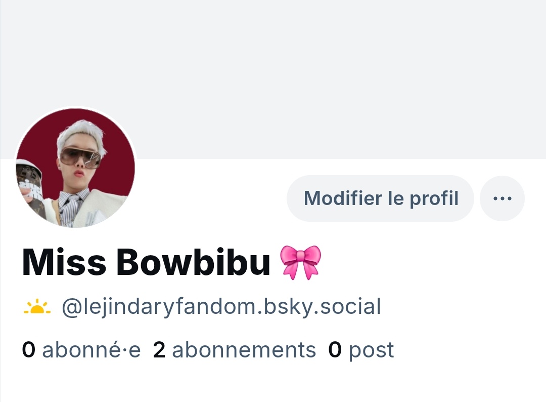 Je viens de me faire un compte