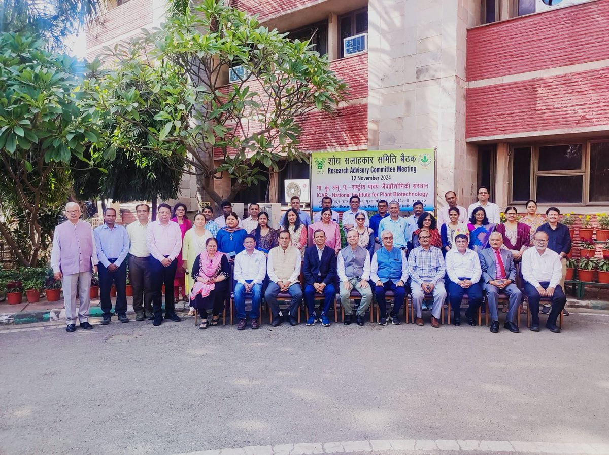 ICAR_NIPB's tweet photo. The 15th Research Advisory Committee (RAC) meeting was successfully completed on 12th November at NIPB's V. L. Chopra Auditorium. Prof. Ramesh Sonti (Director, ICGEB, New Delhi) chaired the meeting along with other RAC members. https://t.co/uhXBaCHskl