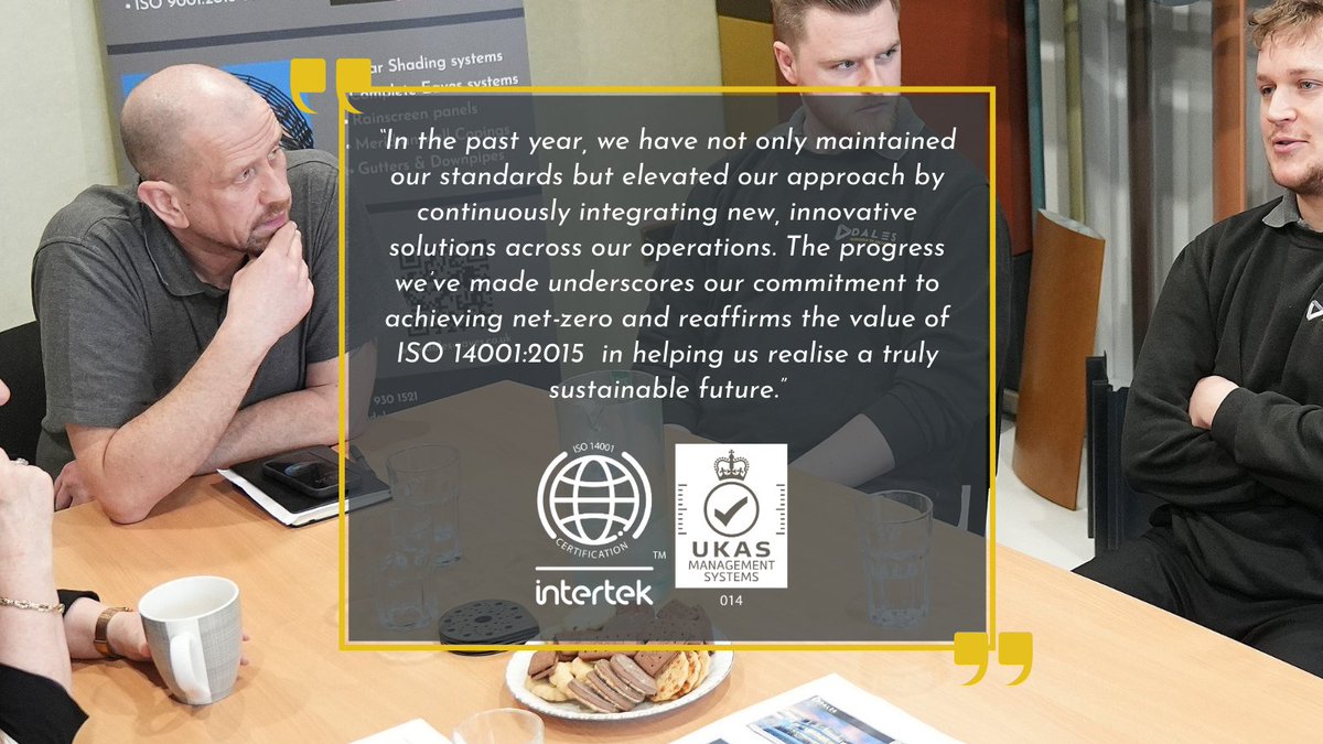 We are delighted to share that our ISO 14001:2015 certification has been successfully renewed, confirming our Environmental Management System as a 'Mature Management System' and affirming our ongoing commitment to sustainability ♻️

Read more here: dales-eaves.co.uk/iso-140012015-…