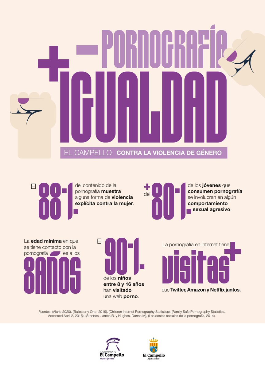 ElCampelloAyto's tweet photo. 🗣️Campaña en #ElCampello para sensibilizar a la población de los efectos nocivos de la pornografía
#25N @mcalema Lee AQUÍ https://t.co/P7PKcqtP1M https://t.co/nHk50etGlp