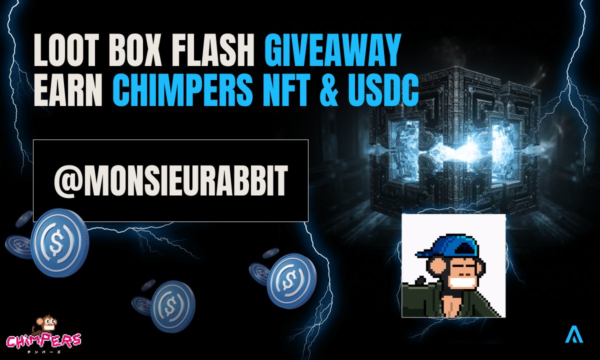 MonsieuRabbit's tweet photo. 🎁 x5 #Giveaway @AgoraHub_io 🎁
To celebrate the launch of CHIMPERS Loot Box Flash on 11/19 - 5pm CET !

Prizes:
@ChimpersNFT & $21,500 USD
5 loot boxes to win! 🥳

1⃣Follow @AgoraHub_io & @MonsieuRabbit
2⃣Like/RT
3⃣Tag 2 friends

⏰Tomorrow 6PM CET
👉 https://t.co/NIN0RsrMYt