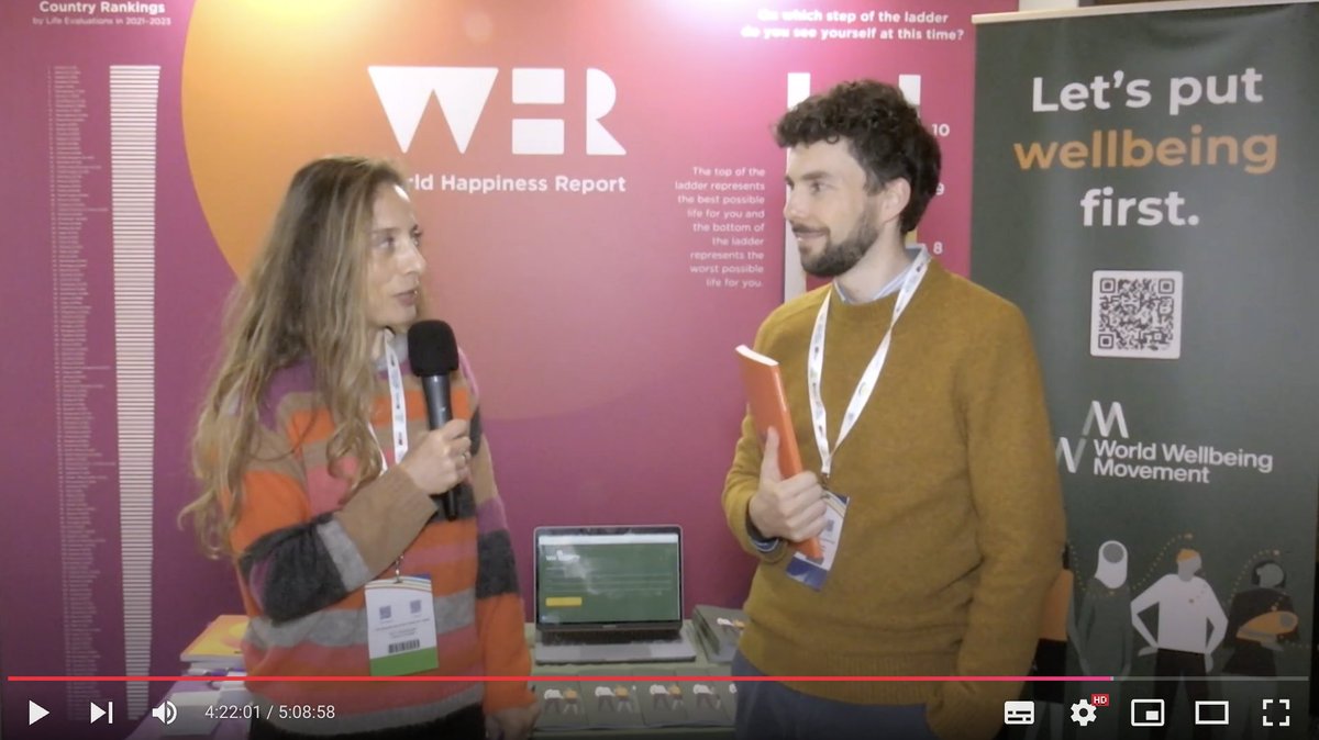 barrykgrimes's tweet image. Last week, I attended the @OECD World Forum on Well-Being. In this short clip, I discuss what the World @HappinessRpt is, explain the methodology for our annual rankings, and highlight some of the key insights from our 2024 report.

youtube.com/watch?v=HXnZEQ…