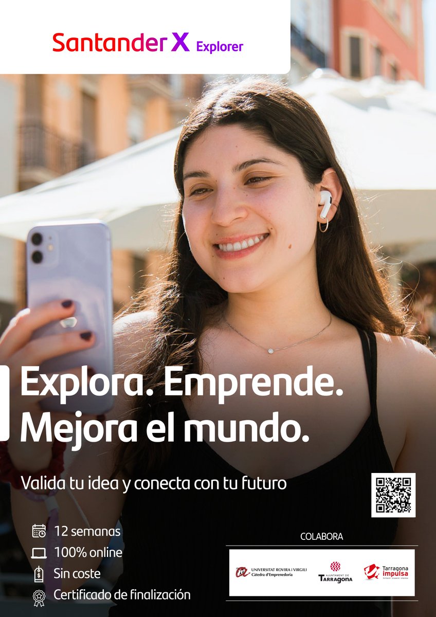 TGNImpulsa's tweet photo. ✅ Transforma la teva idea en una solució de negoci per aconseguir els objectius de desenvolupament sostenible de 2030 amb el #ProgramaExplorer.
📌Col·labora la @universitatURV i @ExplorerByX

Inscriu-t’hi aquí 👉 https://t.co/GR79gDczN9

#Tarragona #ODS2030 #SantanderXExplorer https://t.co/r1b0T2yHsq