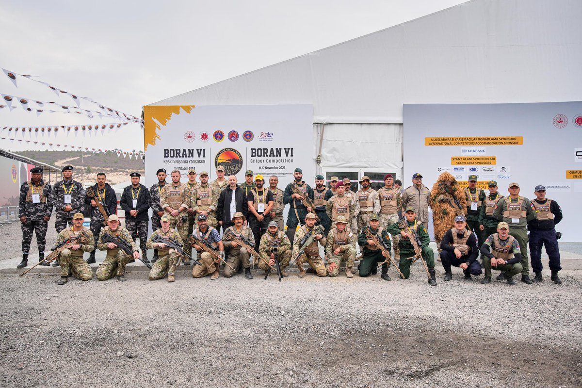 SavunmaTR's tweet photo. 🇹🇷 MKE (@MKEgovtr):
Platin Sponsoru olduğumuz, 18 ülkeden 40 unsur ve 80 keskin nişancının katılım sağladığı #BORAN6 Uluslararası Keskin Nişancı Yarışması İzmir'de Foça’da devam ediyor!
#BORA12 #MAM15 #KN12 #KNT76 https://t.co/a3RNV4ACMt