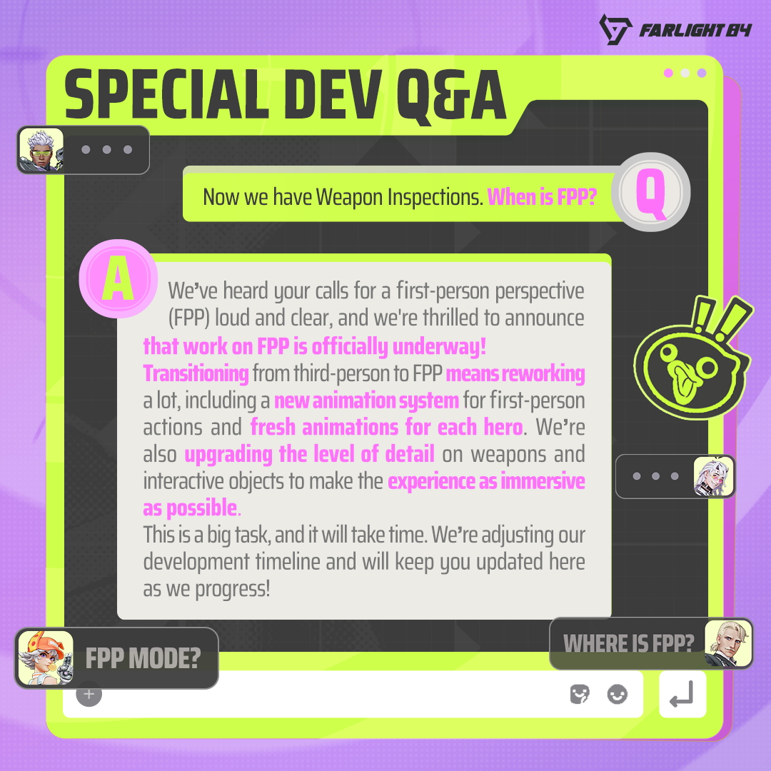 Farlight84's tweet image. FPP IS COOKING.
#Farlight84 #FPP #DevQA