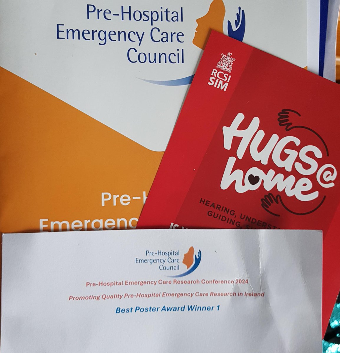 HUGSatHOME_RCSI's tweet photo. It was great to join our 1st responder family and friends yesterday at the @PHECC Research Conference. Busy day with oral and poster presentations of our latest set of HUGS results. Delighted to be voted best poster by conference attendees. #PheccResearchConference2024 #PHECC24 https://t.co/VI8TEvWIpw