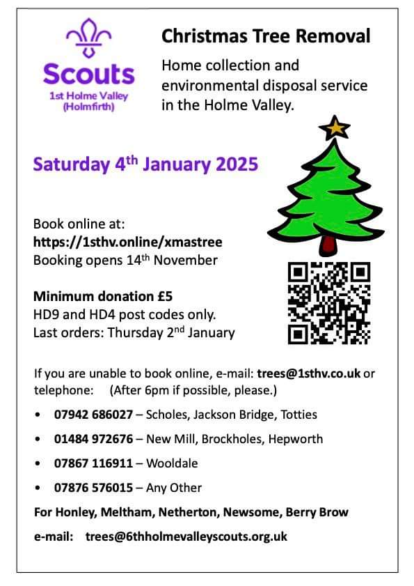 🎄Our Christmas tree collection is officially OPEN!🎄

We're delighted to announce that we are officially taking bookings for our annual Christmas tree from today! All you have to do is follow the link and fill in your details - it's that easy!

👉 webforms.1sthv.online/view.php?id=17… 👈