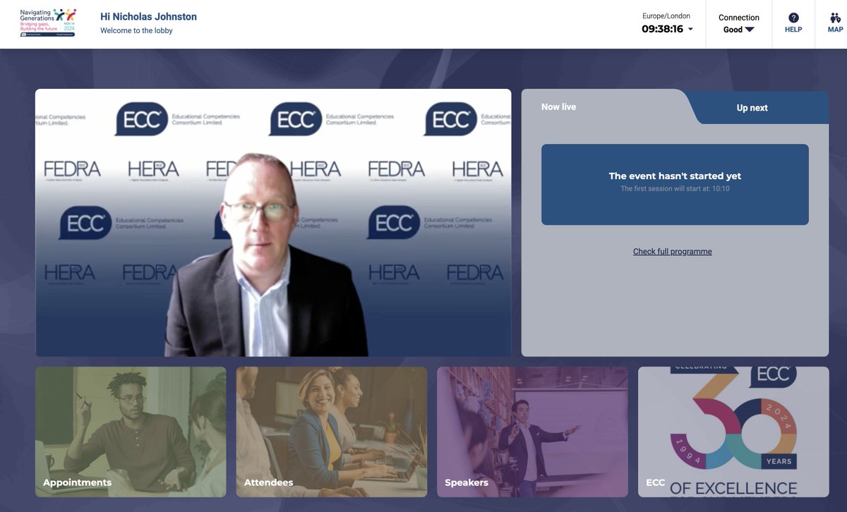 So the tech is working and people are starting to log in to our 2025 Conference - going to be a great day! 

#ecc24conf