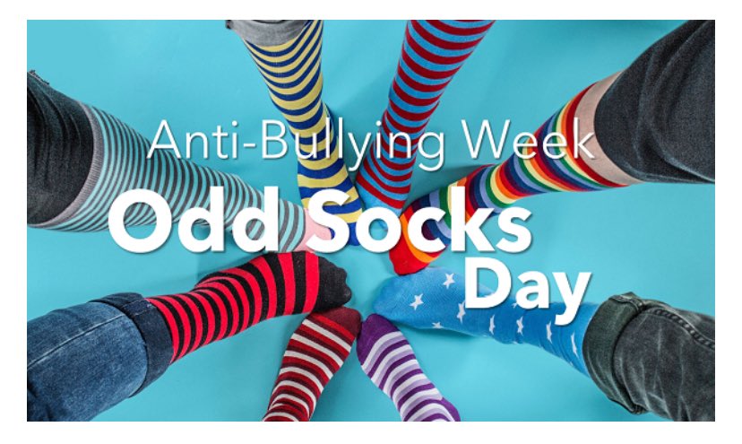 Smithycroft Pupil Voice (@smithy_voice) on Twitter photo Anti-Bullying week is in full swing <a href="/smithycroft282/">Smithycroft Secondary</a>! Tomorrow we are taking part in our first ever โOdd Sock Dayโ we encourage all young people to wear odd socks as part of their uniform to promote acceptance,understanding and respect!๐๐ฝ๐๐#respectme#AntiBullyingWeek#OddSocksDay Anti-Bullying week is in full swing <a href="/smithycroft282/">Smithycroft Secondary</a>! Tomorrow we are taking part in our first ever โOdd Sock Dayโ we encourage all young people to wear odd socks as part of their uniform to promote acceptance,understanding and respect!๐๐ฝ๐๐#respectme#AntiBullyingWeek#OddSocksDay
