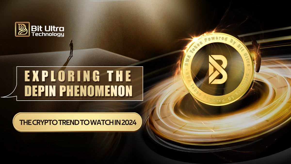 BitUltra_io's tweet photo. Everything about #DePIN.
DePINs are #blockchain networks that use tokens to incentivize people to crowdsource and create physical infrastructure from the ground up. DePINs are open, permissionless, and democratic.
Let's start @BitUltra_io
#BitUltra #BLT #Web3 https://t.co/YZpnkuQ5wV