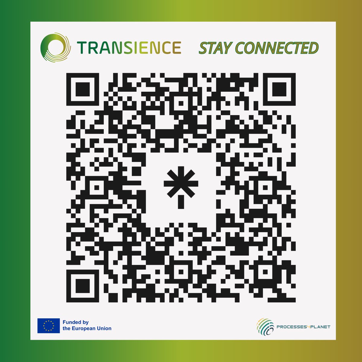 🌐 𝙎𝙩𝙖𝙮 𝘾𝙤𝙣𝙣𝙚𝙘𝙩𝙚𝙙 🌐

You can now 🔗access all the <a href="/transience_eu/">TRANSIENCE</a> platforms 📩subscribe to our newsletter and 📣check our latest updates, all in one place.

With @HaDEA and #P4Planet Partnership

#transience #industry4netzero #qrcode