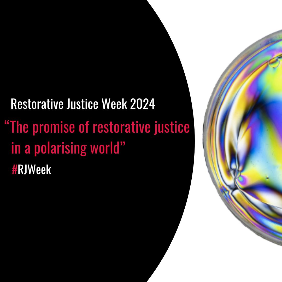 It's #RJWeek! This year's theme is 'The promise of restorative justice in a polarising world'. How have you used restorative justice to bring people together and listen to different perspectives?
#RJWeek24 #RJWeek2024 #polarisation #restorativejustice