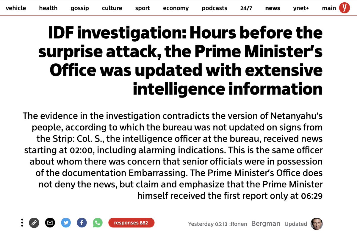 muhammadshehad2's tweet image. 🚨Netanyahu's office were warned about Hamas' Oct 7 attack at least 4 hours in advance &amp;amp; chose to do nothing

Then Netanyahu's office spent 13 months blackmailing with "embarrassing documentation" the intelligence officer that warned them to keep silent, &amp;amp; now the story broke out