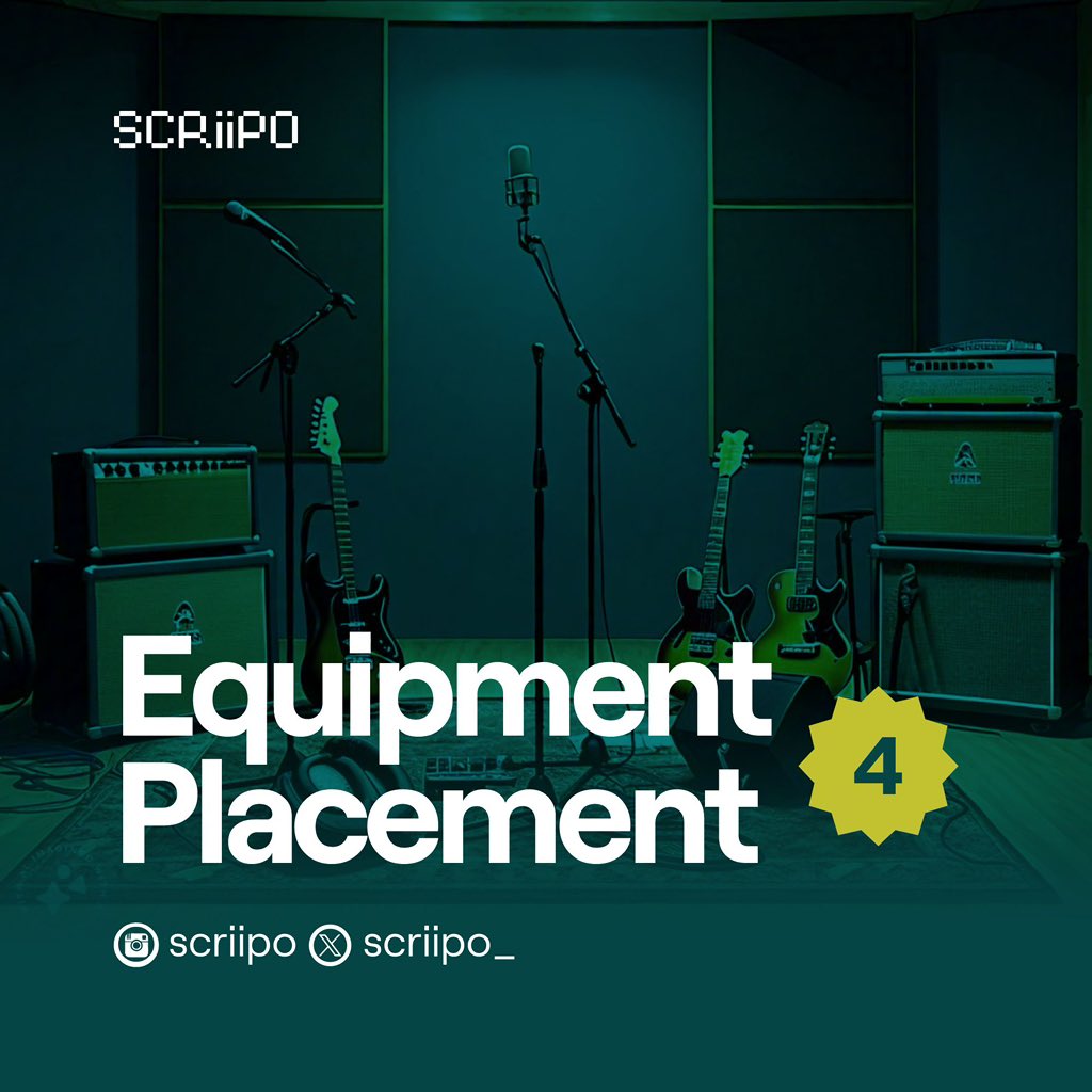 scriipo_'s tweet photo. Efficient equipment placement is the backbone of any great studio. Design your setup clutter-free for easy access and comfort!

#equipmentplacement #musicstuido #equipment #desk #monitor #scriipo https://t.co/xRXRO21wjs