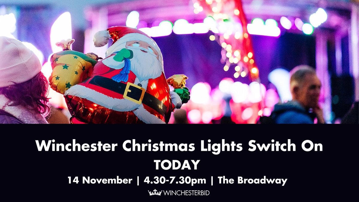 Today is the day that the Christmas lights are switched on in Winchester.🎄✨ Visit the Snow Globe (kindly sponsored by The Brooks Shopping Centre) from 12 noon for a small charity donation in The Square.❄️ (1/3)