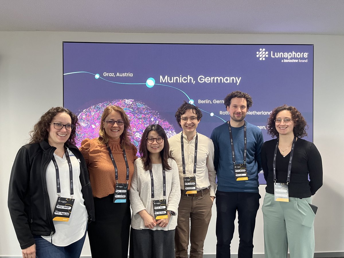 lunaphore's tweet photo. As we wrap up the Spatial Biology Tour™ in the DACH region, we would like to thank all our speakers for their inspiring presentations and attendees for joining us.
Join us in a city near you: https://t.co/uXB8IXBJ4y
#spatialbiology #spatialselfie #LunaVan #SBT2024 https://t.co/jmH8fkyo1f